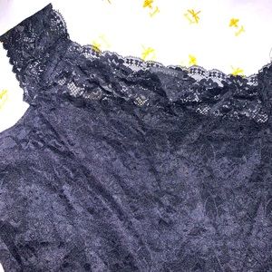 Black lace top
